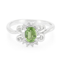 Chrome Tourmaline Silver Ring