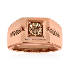 14K VS1 Argyle Rose De France Diamond Gold Ring