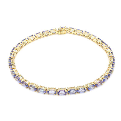 10K AAA Tanzanite Gold Bracelet