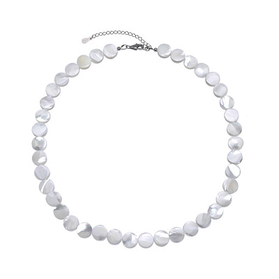 Mother of Pearl Silver Necklace