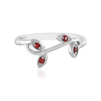 Tanzanian Ruby Silver Ring