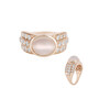 9K Cats Eye Moonstone Gold Ring (KM by Juwelo)