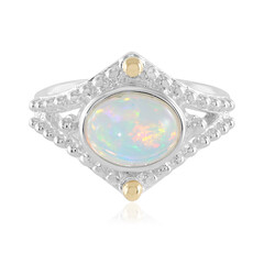 Welo Opal Silver Ring (Granulieren)