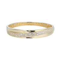 Zircon Silver Bangle