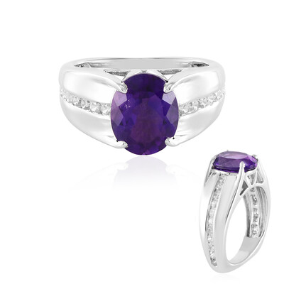 Siberian Amethyst Silver Ring (de Melo)