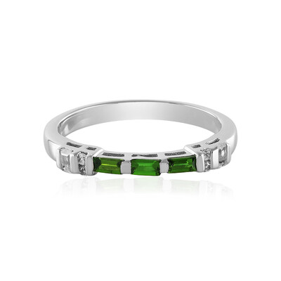 Russian Diopside Silver Ring