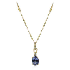 14K Unheated Tanzanite Gold Necklace (CIRARI)