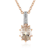 Madagascan Morganite Silver Necklace