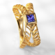 9K AAA Tanzanite Gold Ring (Ornaments by de Melo)