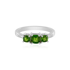 Russian Diopside Silver Ring