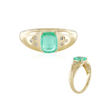 14K Russian Emerald Gold Ring (AMAYANI)