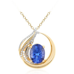 9K AAA Tanzanite Gold Necklace (de Melo)