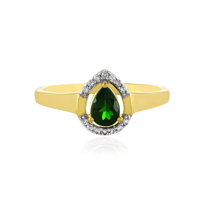 Russian Diopside Silver Ring