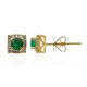 18K AAA Zambian Emerald Gold Earrings (CIRARI)