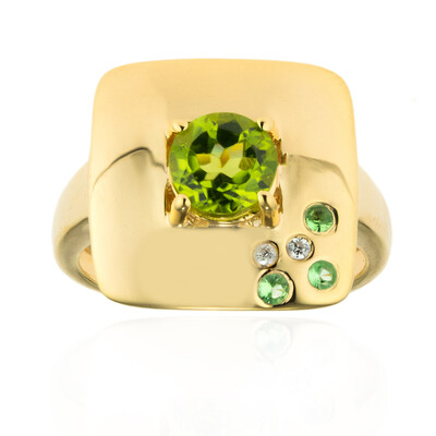 Arizona Peridot Silver Ring