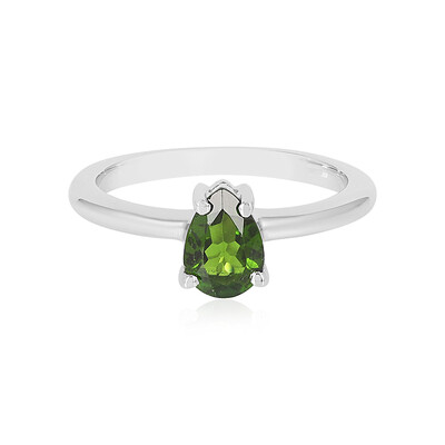 Russian Diopside Silver Ring