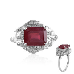 Bemainty Ruby Silver Ring