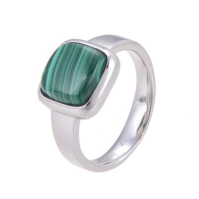 Malachite Silver Ring