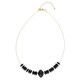 Black Onyx Stainless Steel Necklace