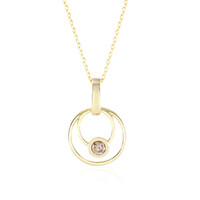 I2 Champagne Diamond Silver Necklace