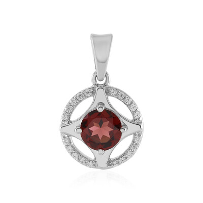 Mozambique Garnet Silver Pendant