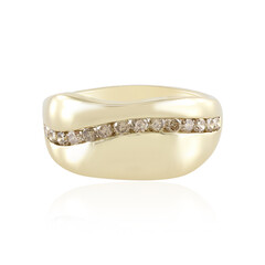 9K I2 Champagne Diamond Gold Ring (de Melo)