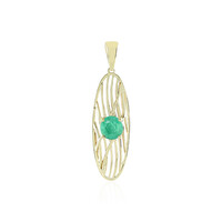 9K Zambian Emerald Gold Pendant (Ornaments by de Melo)