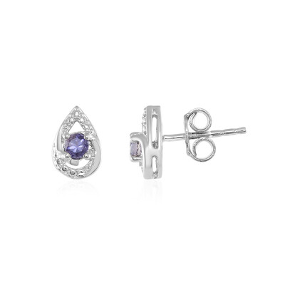 Iolite Silver Earrings