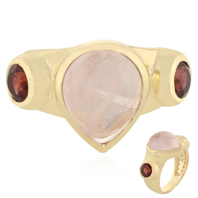 Sawar Rose Quartz Silver Ring