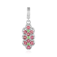 Nigerian Pink Tourmaline Silver Pendant