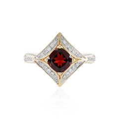 9K AAA Mozambique Garnet Gold Ring (SUHANA)