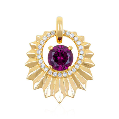 9K Magenta Garnet Gold Pendant (de Melo)