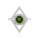 Russian Diopside Silver Ring