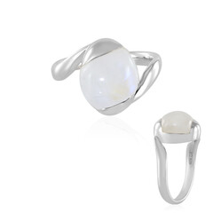 Rainbow Moonstone Silver Ring (KM by Juwelo)