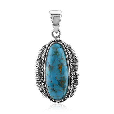 Kingman Blue Mojave Turquoise Silver Pendant (Art of Nature)