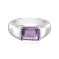 Rose de France Amethyst Silver Ring