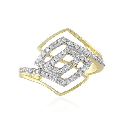 9K Flawless (F) Diamond Gold Ring (LUCENT DIAMONDS)