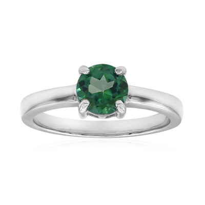 Butterfly Green Topaz Silver Ring