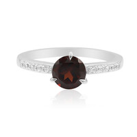 Mozambique Garnet Silver Ring