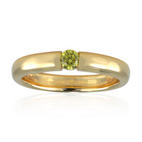 9K VS1 Yellow Diamond Gold Ring