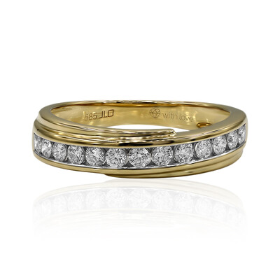 14K IF (D) Diamond Gold Ring (Annette)