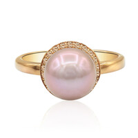 9K Pink Ming Pearl Gold Ring (TPC)