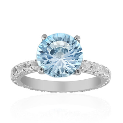 Sky Blue Topaz Silver Ring