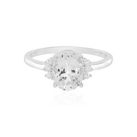 White Topaz Silver Ring