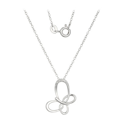 I3 (I) Diamond Silver Necklace