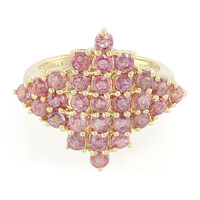 18K Unheated Padparadscha Sapphire Gold Ring (AMAYANI)