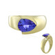 9K AAA Tanzanite Gold Ring (de Melo)