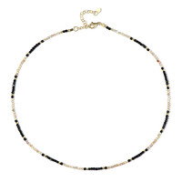 Black Spinel Silver Necklace