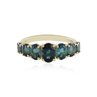 9K Indicolite Gold Ring (de Melo)