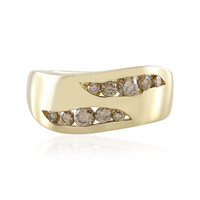 9K I2 Champagne Diamond Gold Ring (de Melo)